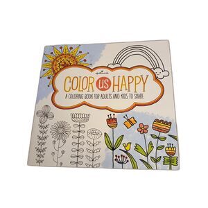 Color us happy coloring book adults kids Hallmark Creative Collection